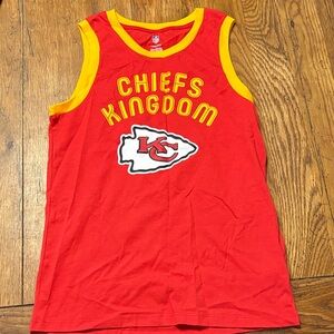 NFL Chiefs Kingdom Red and Yellow Kids Tank Top